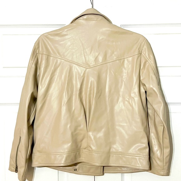 BNWT Zara Faux Leather Biker Jacket - Picture 4 of 4
